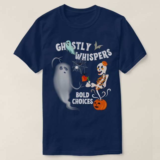 T-shirt Whispers Ghosts Bold Choix Festival d'Halloween (Design devant)