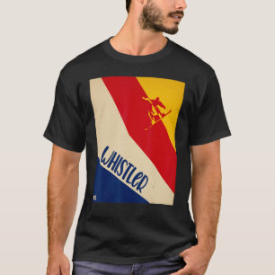 T-shirt Whistler BC Canada Mountain with Canadian snowboar