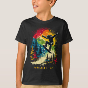T-shirt Whistler Bc Canada Snowboardeur Planche à Neige St