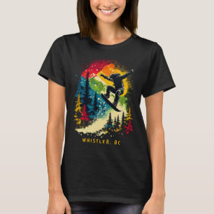 T-shirt Whistler Bc Canada Snowboardeur Station De Snowboa