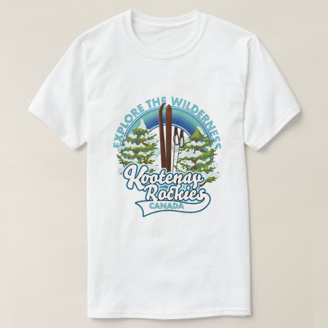 T-shirt Whistler Canada, explorez la nature sauvage, logo  (Design devant)
