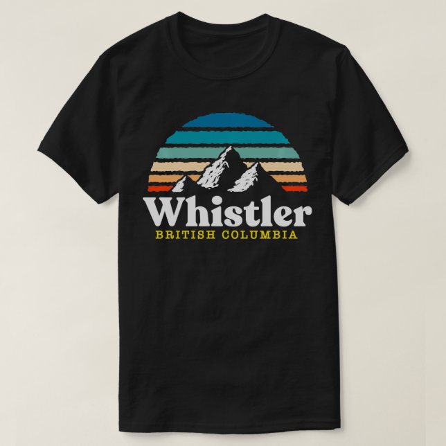 T-shirt Whistler Colombie-Britannique USA Station de ski 1 (Design devant)