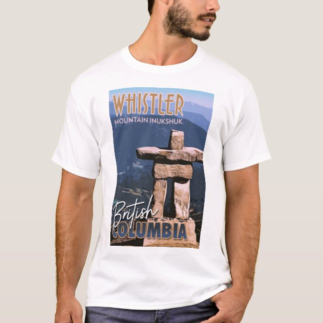 T-shirt Whistler inukshuk (Devant)
