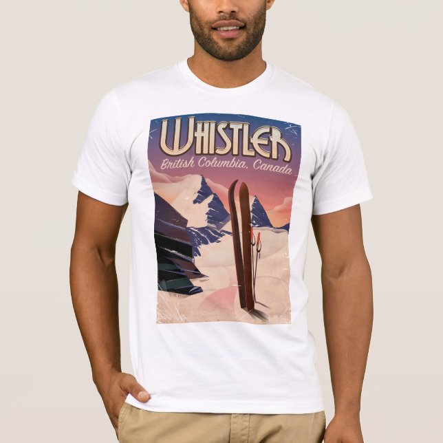 T-shirt Whistler, Vancouver, Colombie-Britannique Affiche 