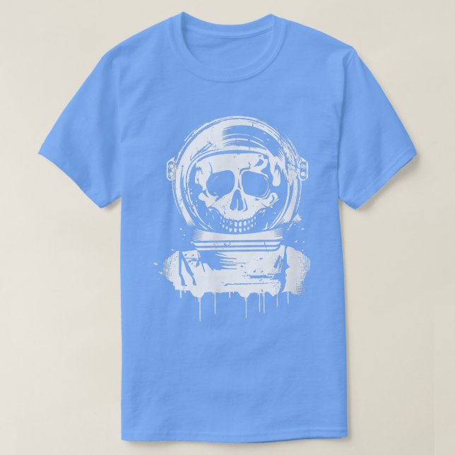 T-shirt White astronaut  graffiti  (Design devant)