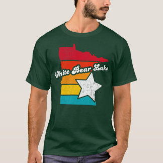 T-shirt White Bear Lake Minnesota Souve Vintage en détress