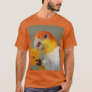 T-shirt White Bellied Caique Parrot With Wood Block Toy