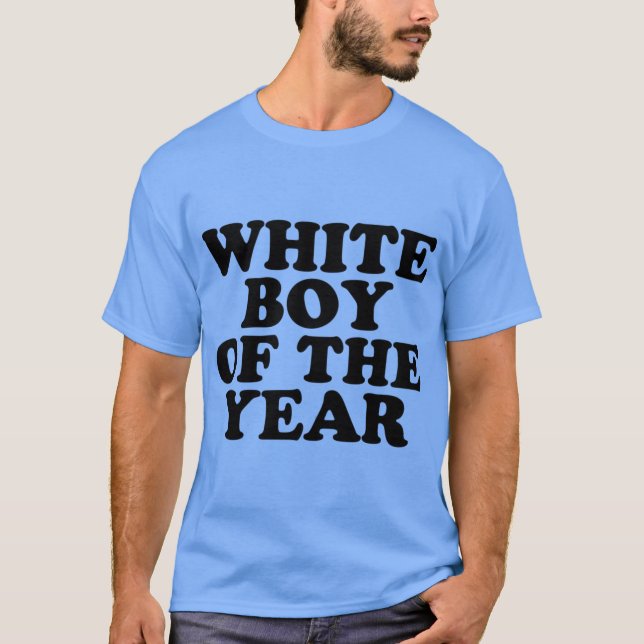 T-shirt White Boy Ofhe Year boy (Devant)