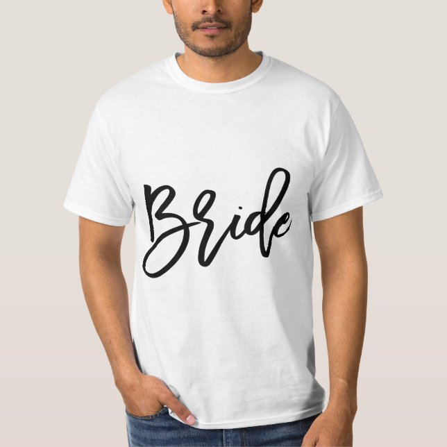 T-shirt White Bride for Bachelorette party (Devant)