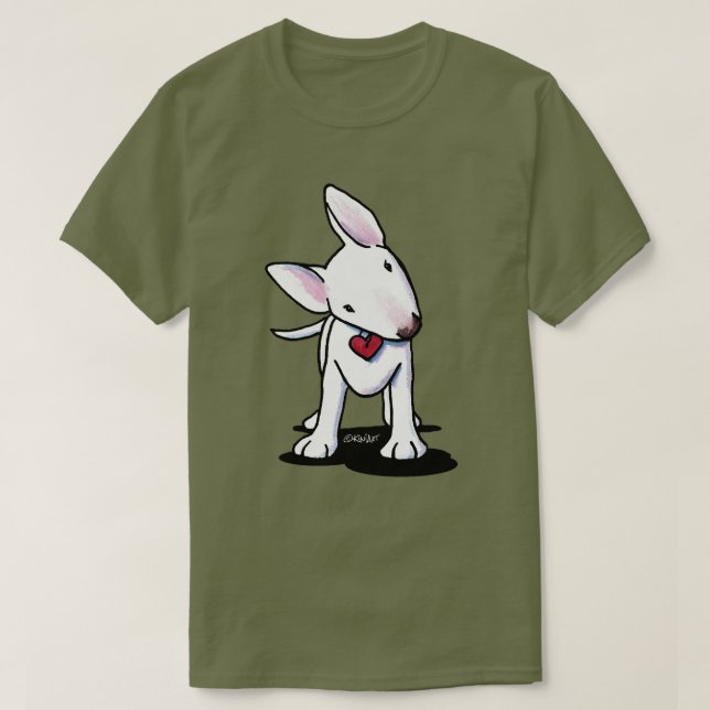 T-shirt White Bull Terrier (Design devant)