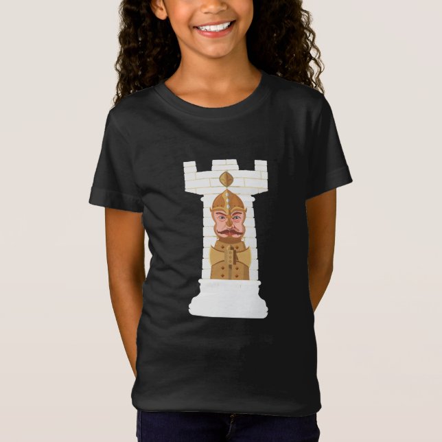 T-shirt White Chess Rook (Devant)