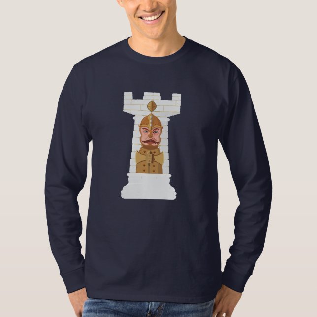 T-shirt White Chess Rook (Devant)