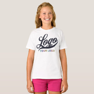 T-shirt White Company Logo Swag Business Kids Girls