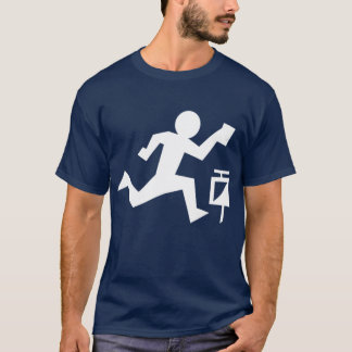 T-shirt White drawing orienteering boy