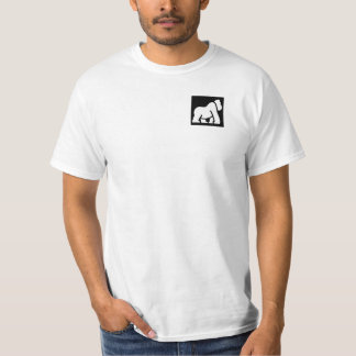 T-shirt White Gorilla Emoji Logo Festival Personnalisable