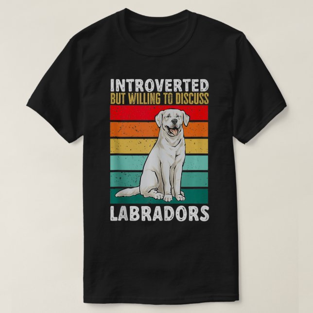 T-shirt White Labrador Retriever Introduction White Lab (Design devant)