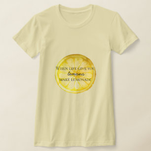 T-shirt White Life vous donne une citation de citron