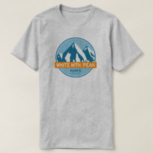 T-shirt White Mountain Peak California Stars Moon