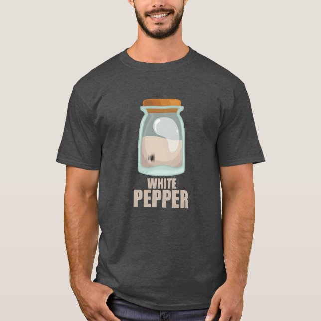 T-shirt White Pepper Spice Flavor Food Cooking boy (Devant)