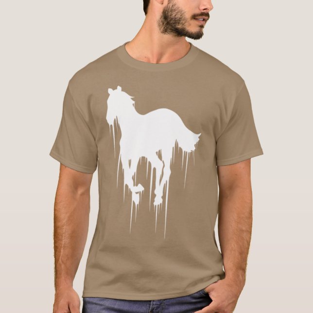 T-shirt White Pony Drip family (Devant)