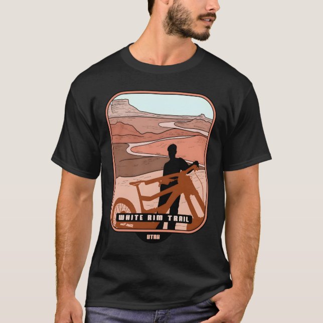 T-shirt White Rim Trail � Utah VTT souvenir (Devant)
