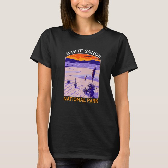 T-shirt White Sands National Park New Mexico Hiking Souven (Devant)