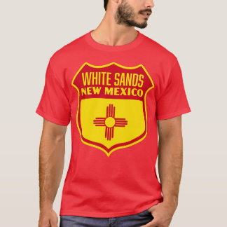 T-shirt White Sands Nouveau Mexique Retro Bouclier de drap