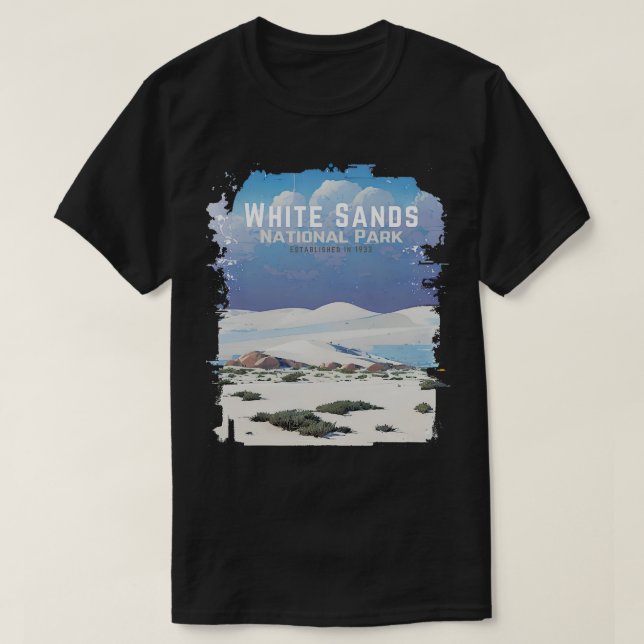 T-shirt White Sands US National Park New Mexico (Design devant)