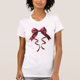 T-shirt White shirt design with red bow