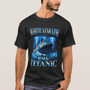 T-shirt White Star Line Rms Titanic Contrefaçon