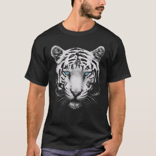 T-shirt White Tiger Face