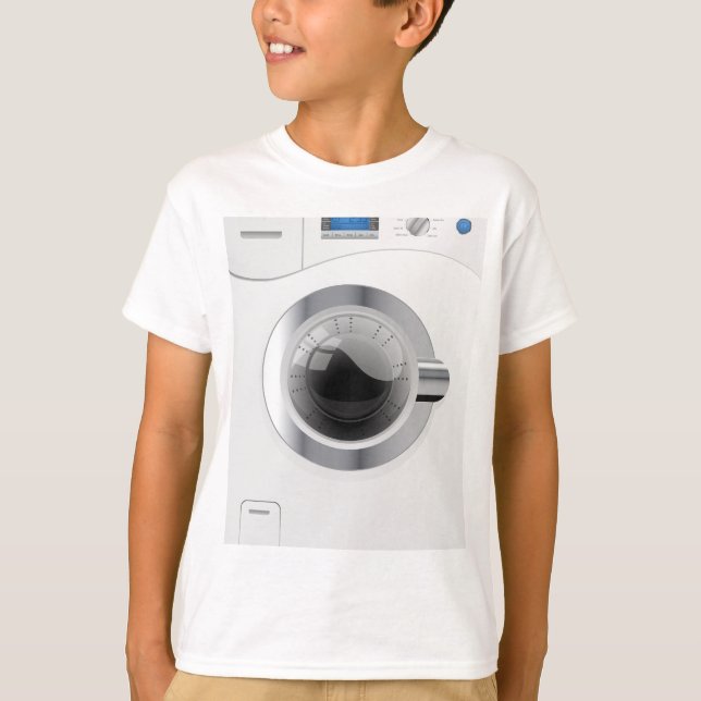 T-shirt White Washington Machine (Devant)