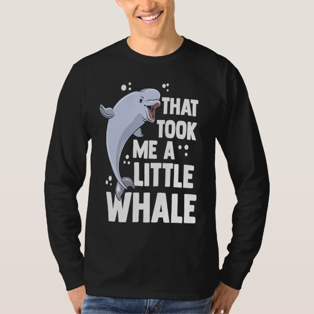 T-shirt White Whale Marine Mammal & Whale Watching (Devant)