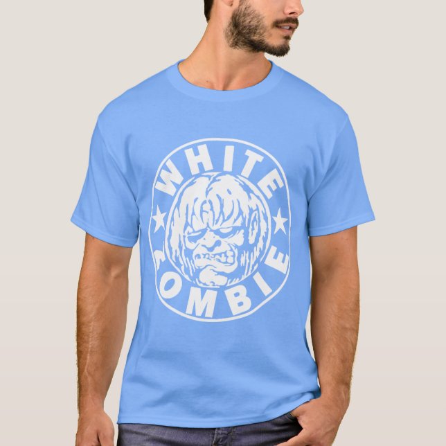 T-shirt White Zombie boy gift (Devant)