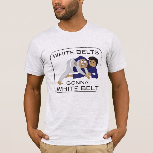 T-shirt Whitebelts allant à Whitebelt T (Devant)
