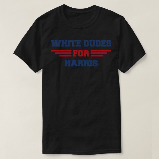 T-shirt whitedudesforharris 2 (Design devant)
