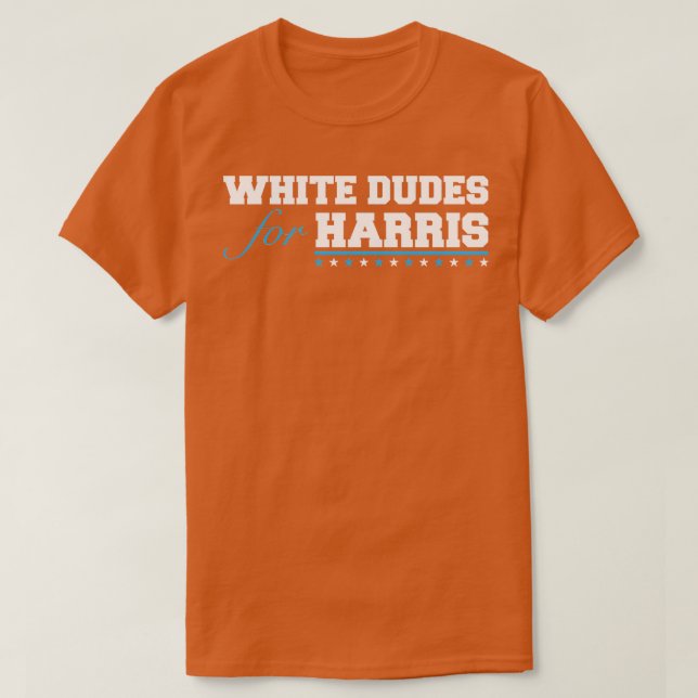 T-shirt WhiteEdudesforharris (Design devant)