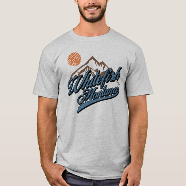 T-shirt Whitefish Montana MT (Devant)
