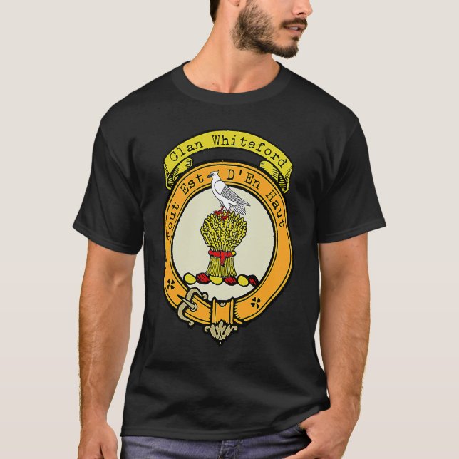 T-shirt Whiteford Clan Scottish Crest (Devant)