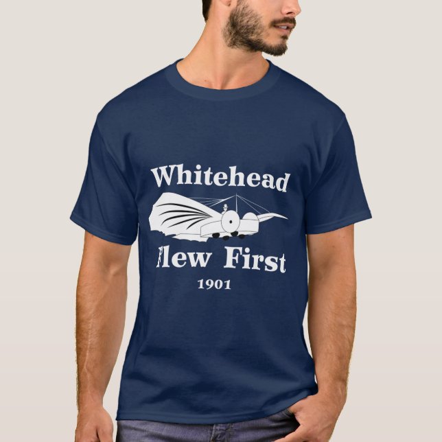 T-shirt Whitehead a volé en premier (Devant)
