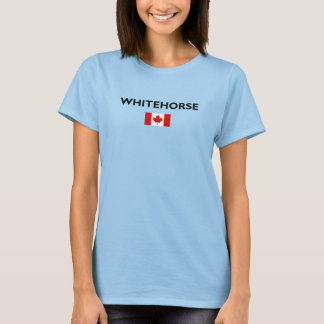 T-shirt Whitehorse Canada Drapeau canadien couleur claire