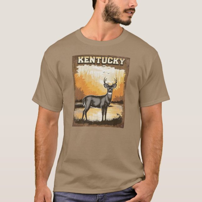 T-shirt WhiteTailed Deerof Kentucky (Devant)