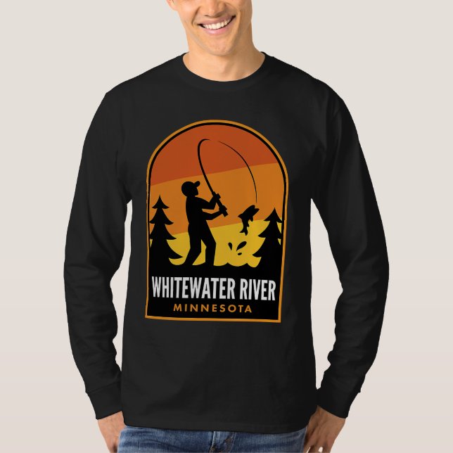 T-shirt Whitewater River Minnesota Fishing (Devant)