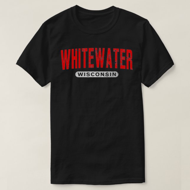 T-shirt WHITEWAY WISCONSIN Funny USA City Roots Vinta (Design devant)