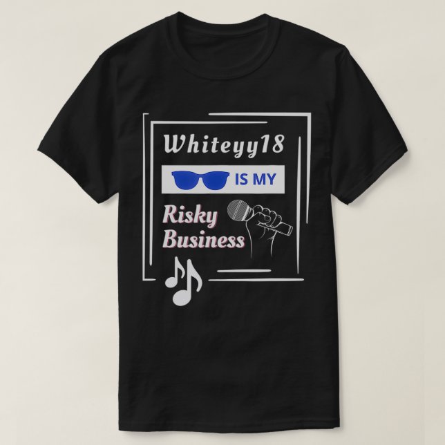 T-SHIRT WHITEY18 RISKY BUSINESS, TEAM WHITEY, COUGAR CRUSH (Design devant)