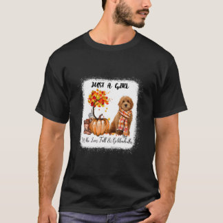 T-shirt Who Loves Fall And Goldendoodles