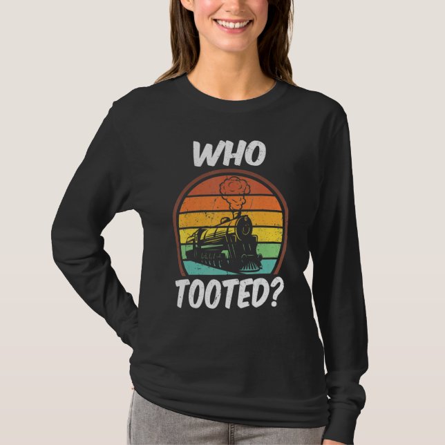 T-shirt Who Tooted  Trains  Vintage 1 (Devant)