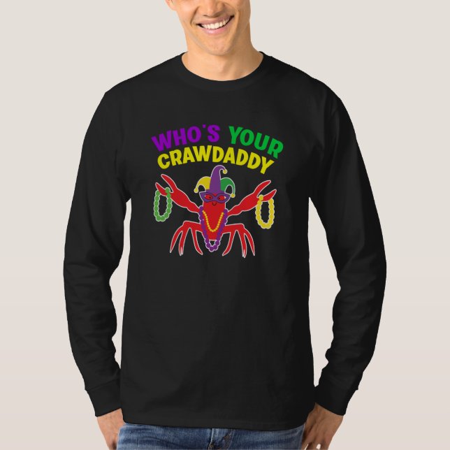 T-shirt Whos Your Crawdaddy Crawfish Jester Mardi Gras (Devant)