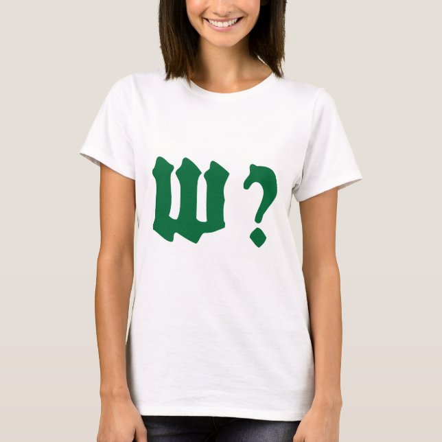 T-shirt why where when who (Devant)
