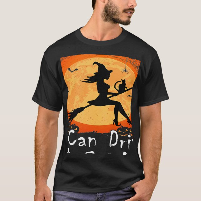 T-shirt Why Yes Actually I Can Drive A Stick Halloween Cos (Devant)